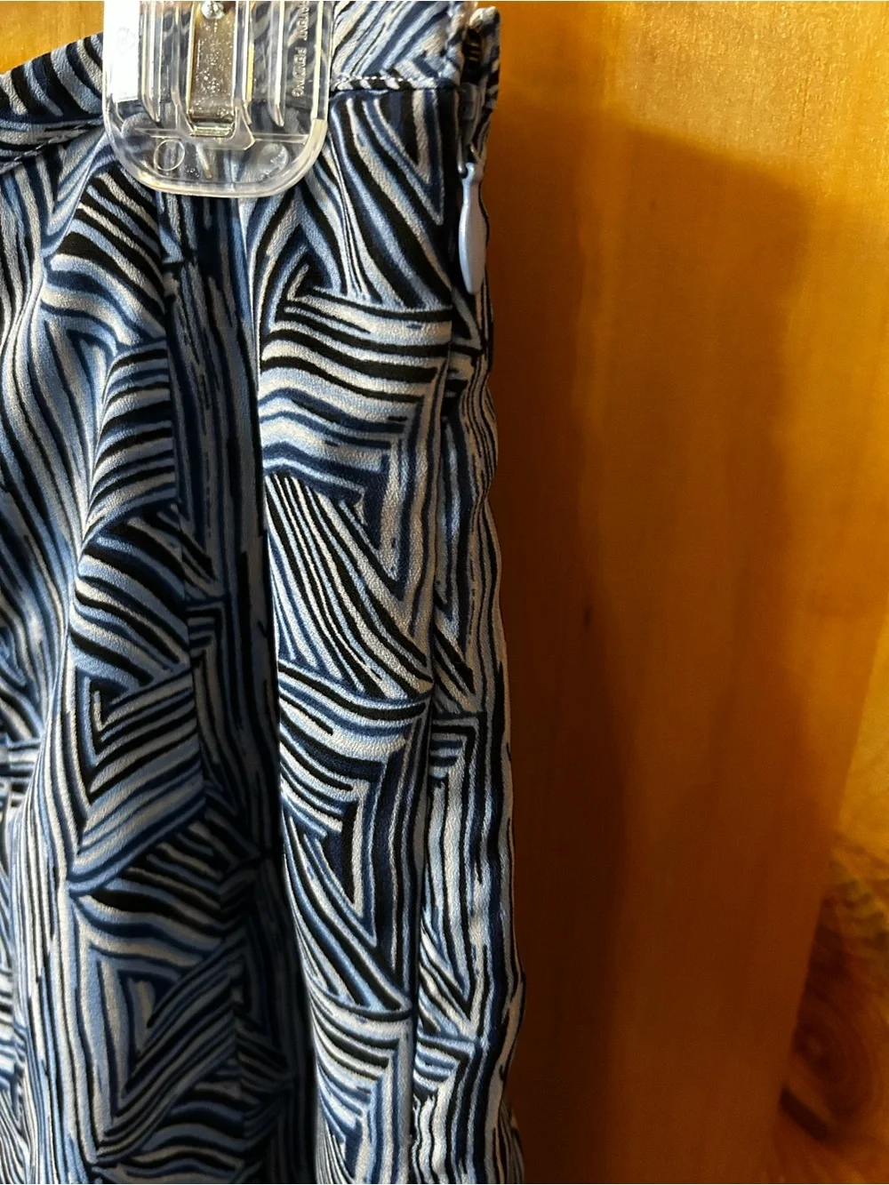 Blue Geometric A-Line Women's Skirt